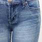 Rhinestone Bootcut Jeans Cross