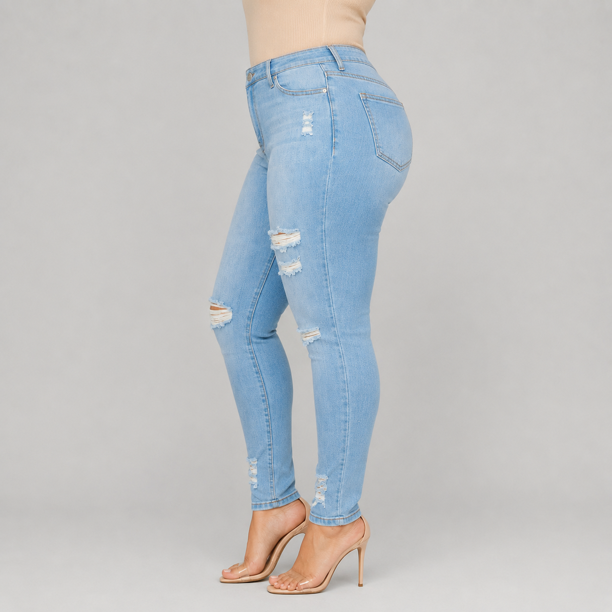 PLUS SIZE-SKINNY-LIGHT